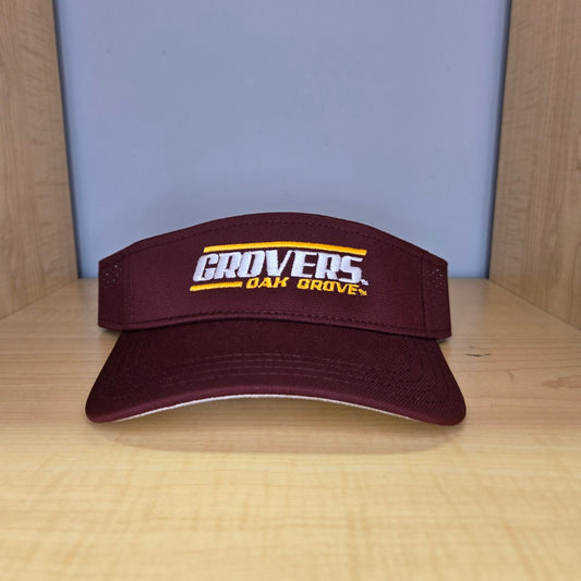 Grovers Maroon Pacific Visor OS