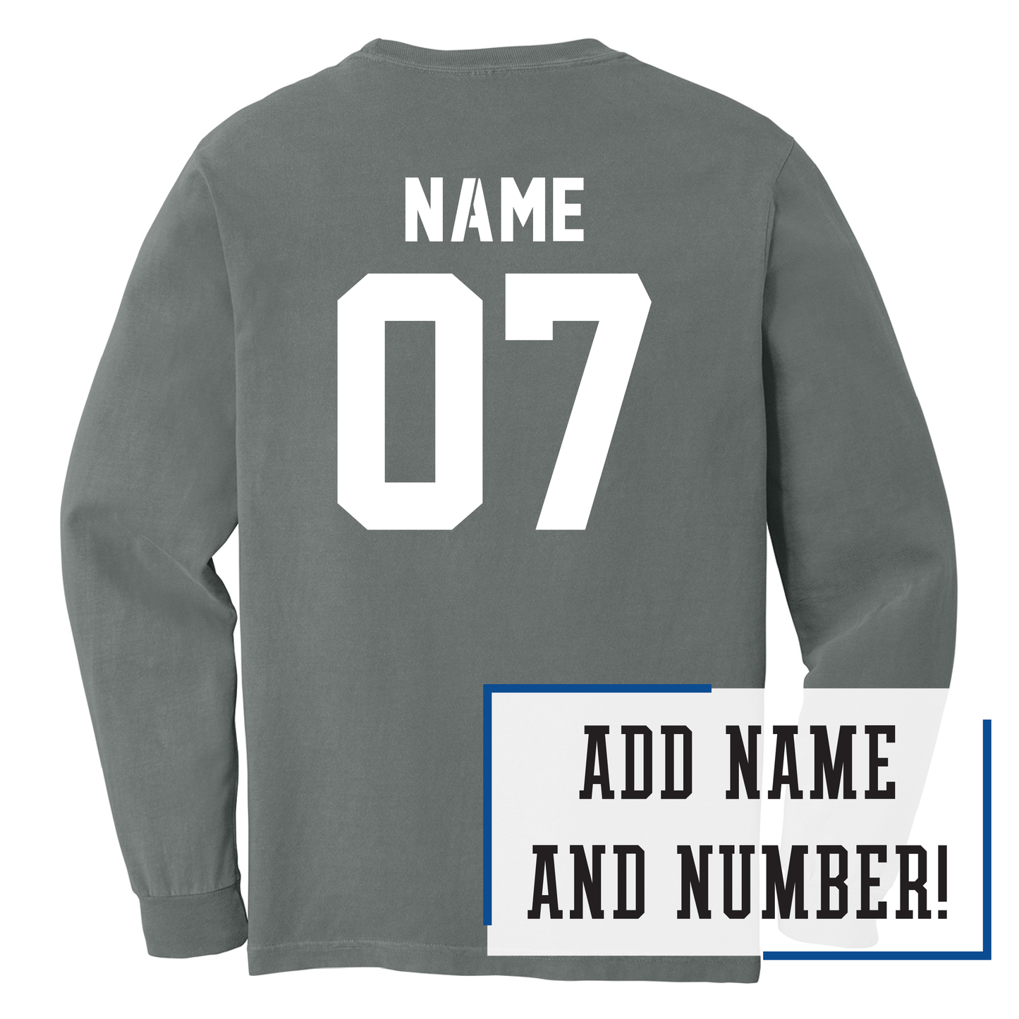 Mustangs Comfort Colors® Heavyweight Ring Spun Long Sleeve Tee (6014)