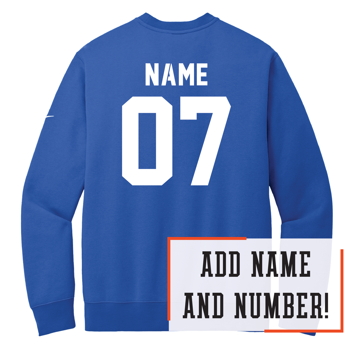 Mustangs Nike Club Fleece Sleeve Swoosh Crew (NKFD9863)