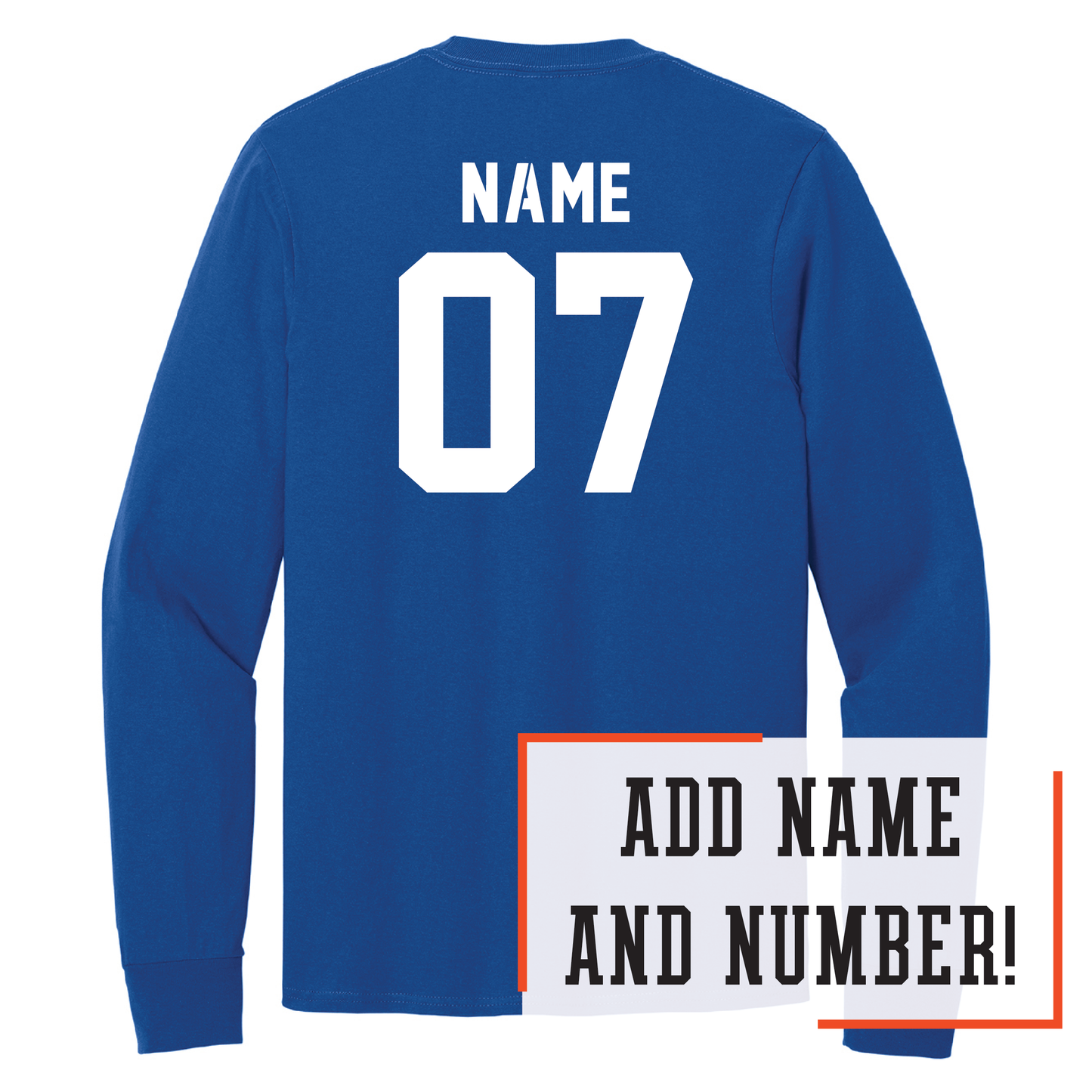 Mustangs Port & Co™ Long Sleeve Core Cotton Tee (PC54LS)