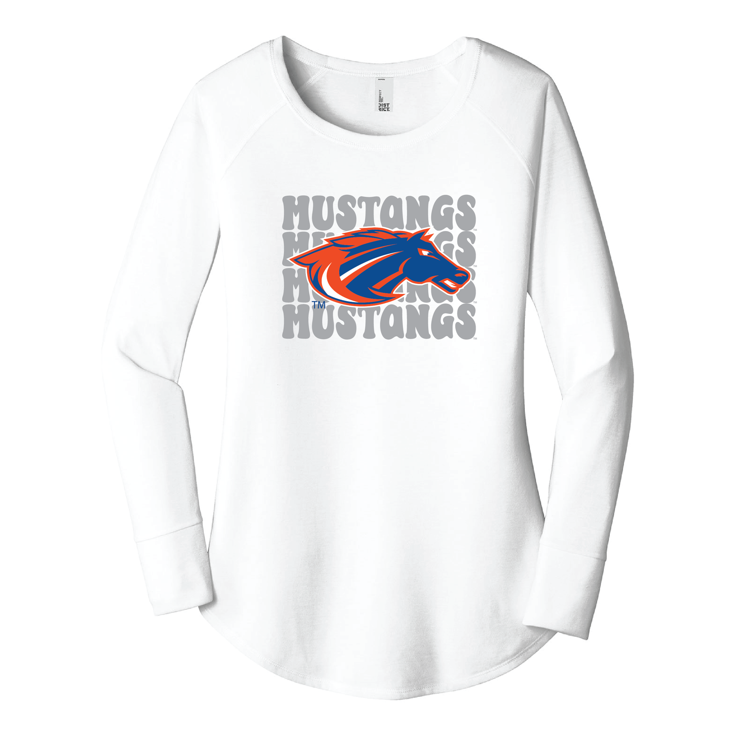 Mustangs District® Women’s Long Sleeve Tee (DT132L)