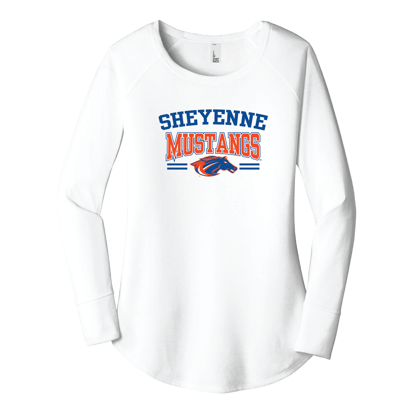 Mustangs District® Women’s Long Sleeve Tee (DT132L)