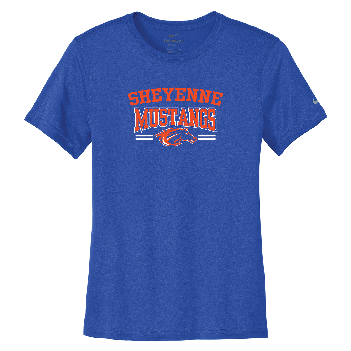 Mustangs Nike Women's Swoosh Sleeve rLegend Tee (NKDX8734)