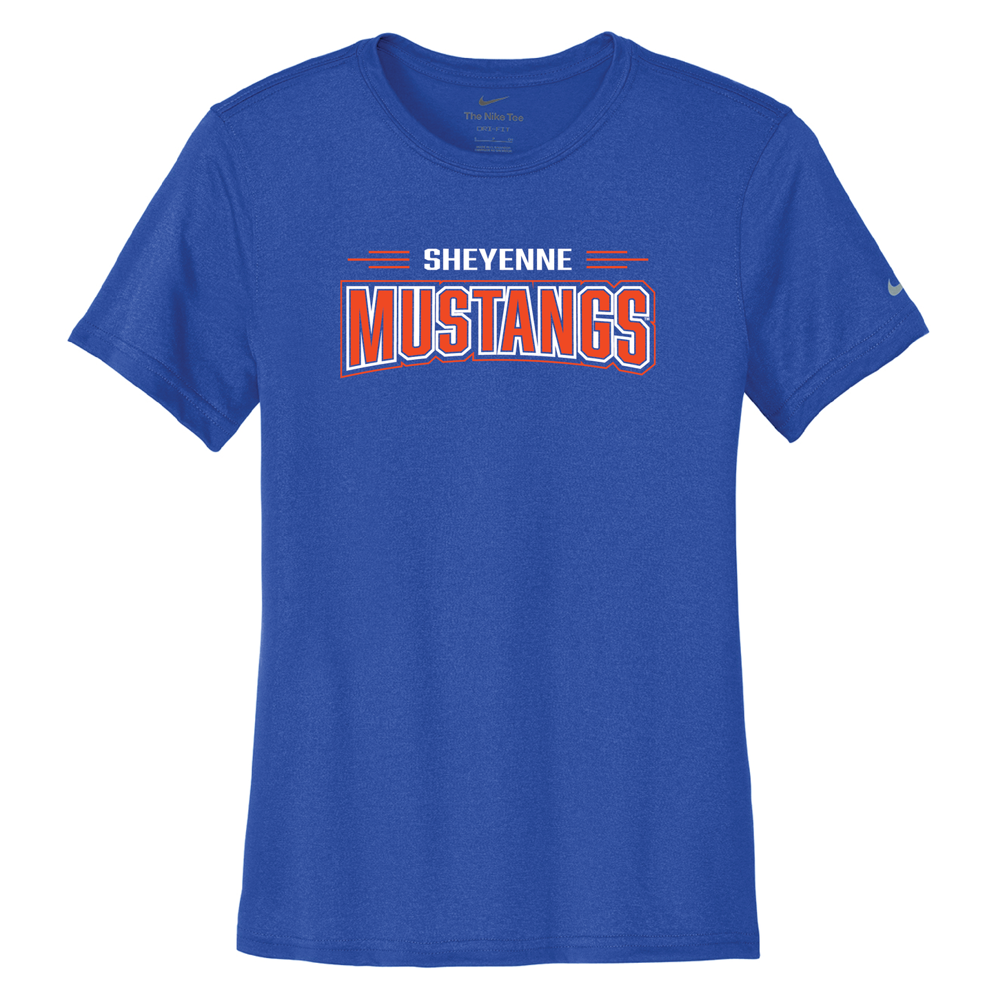 Mustangs Nike Women's Swoosh Sleeve rLegend Tee (NKDX8734)