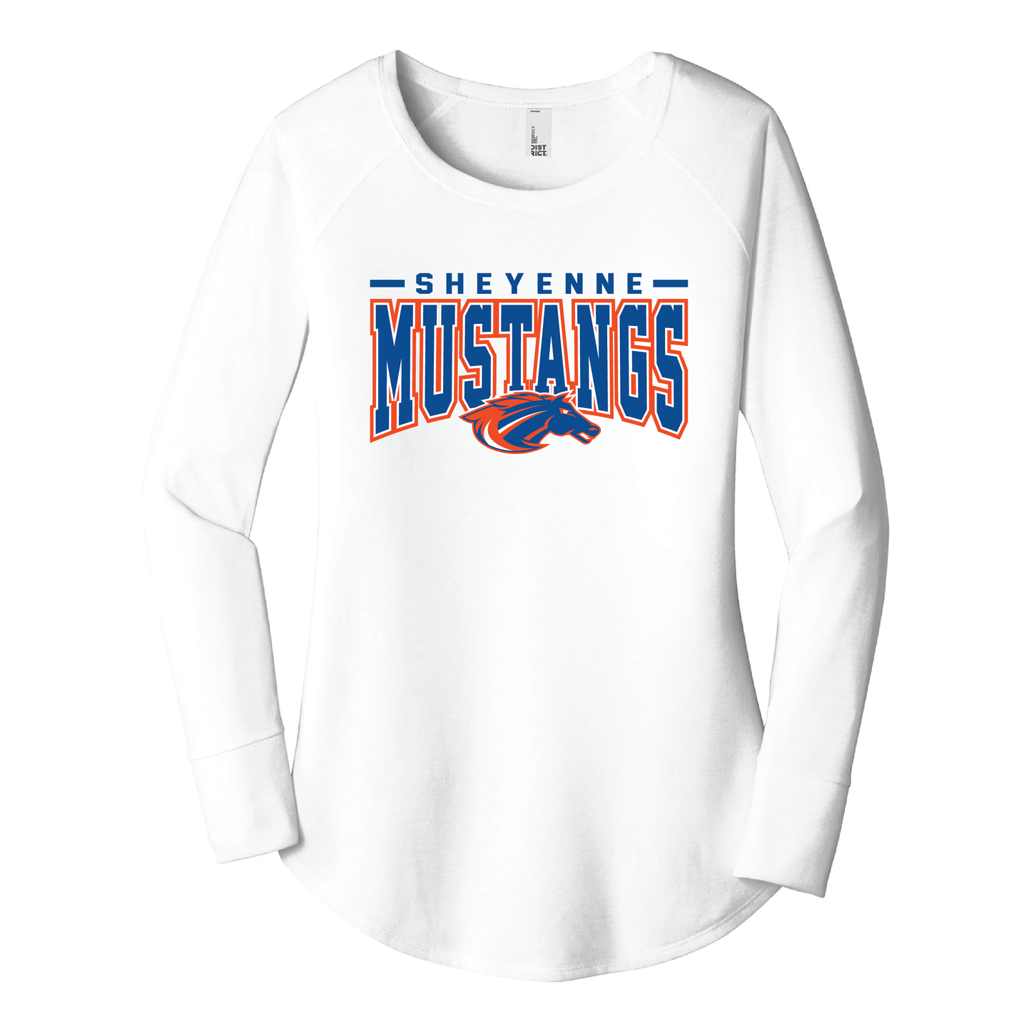Mustangs District® Women’s Long Sleeve Tee (DT132L)