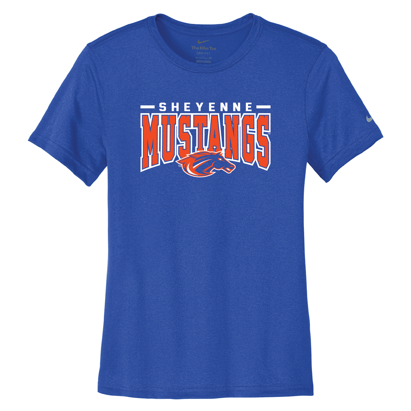 Mustangs Nike Women's Swoosh Sleeve rLegend Tee (NKDX8734)