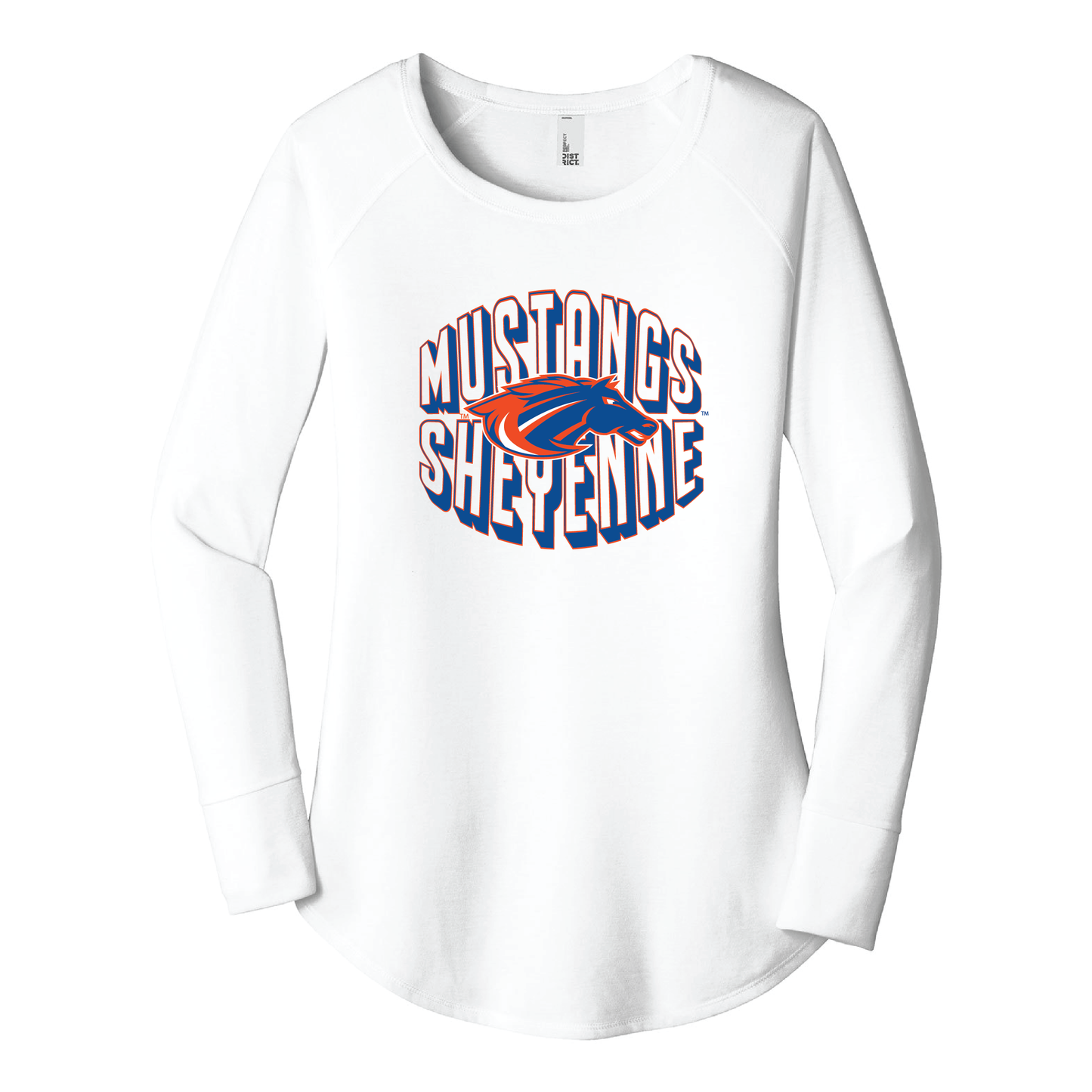 Mustangs District® Women’s Long Sleeve Tee (DT132L)