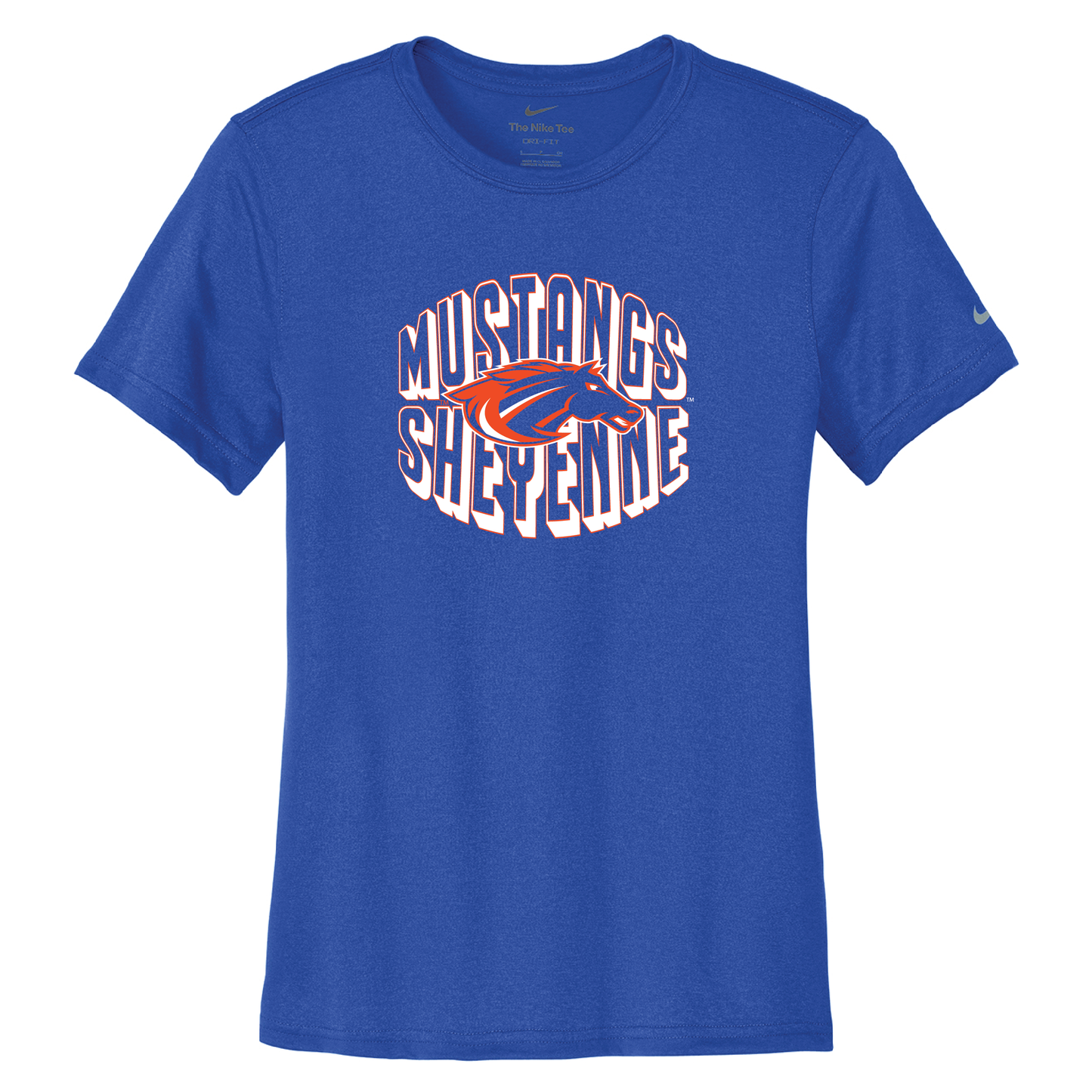 Mustangs Nike Women's Swoosh Sleeve rLegend Tee (NKDX8734)