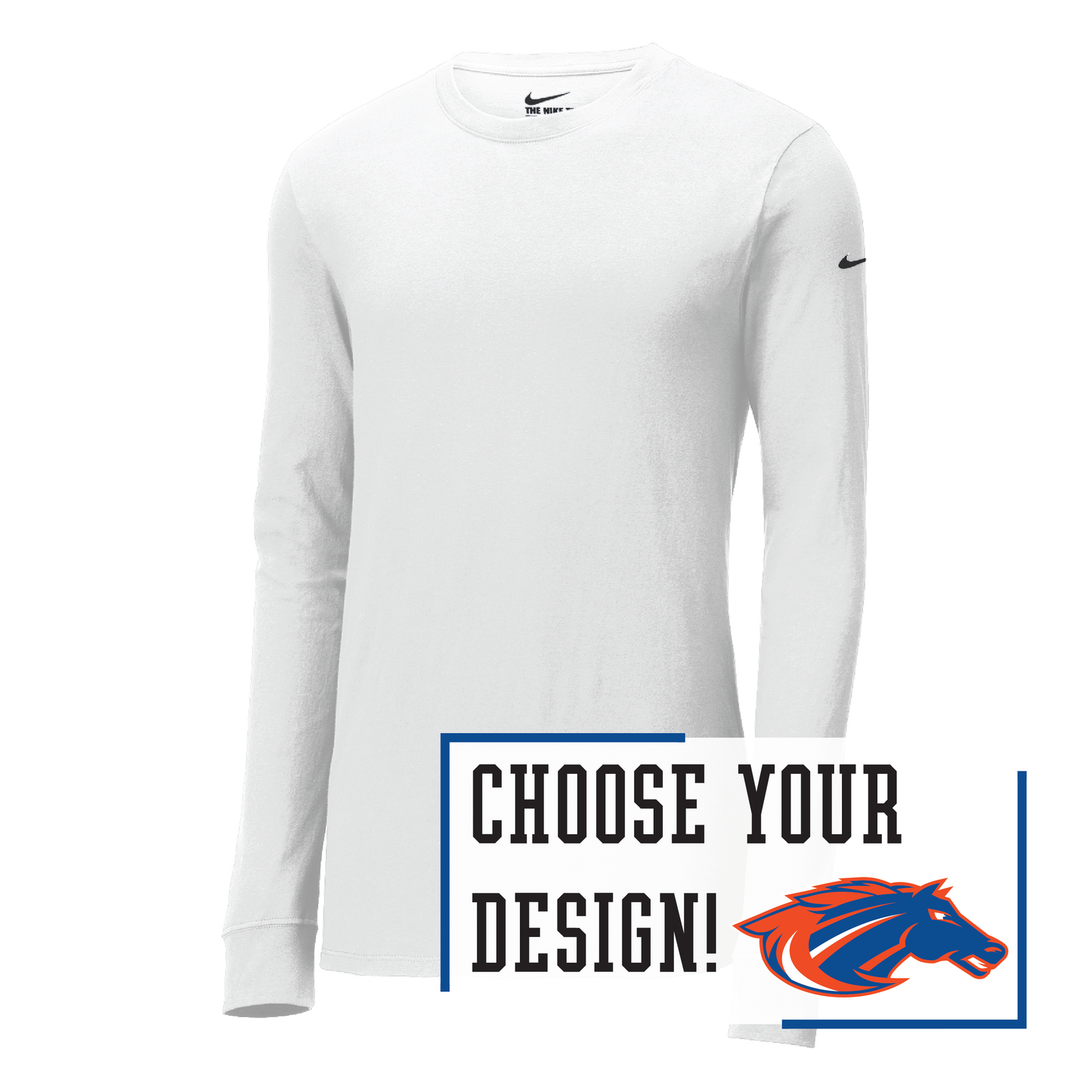 Mustangs Nike Dri-FIT Cotton/Poly Long Sleeve Tee (NKBQ5230)