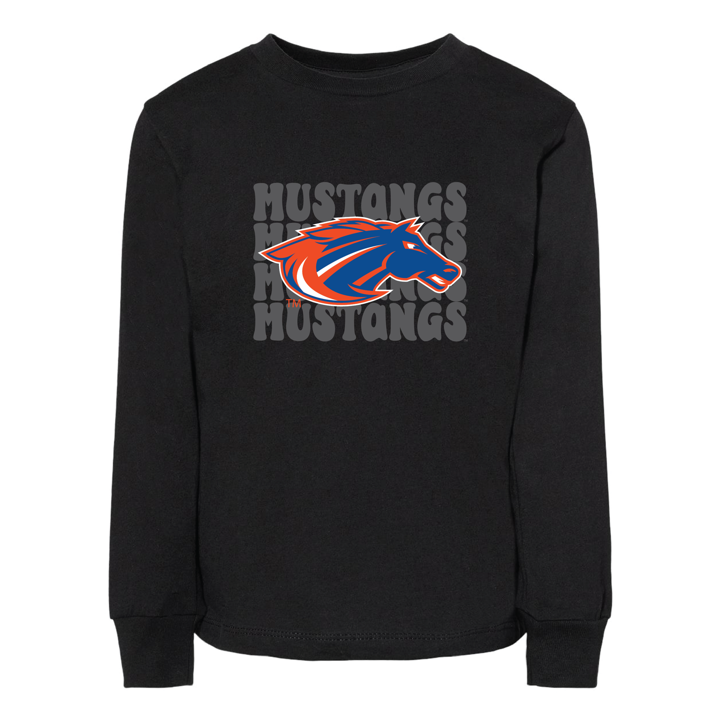 Mustangs BELLA+CANVAS® Toddler Long Sleeve Tee (3501T)
