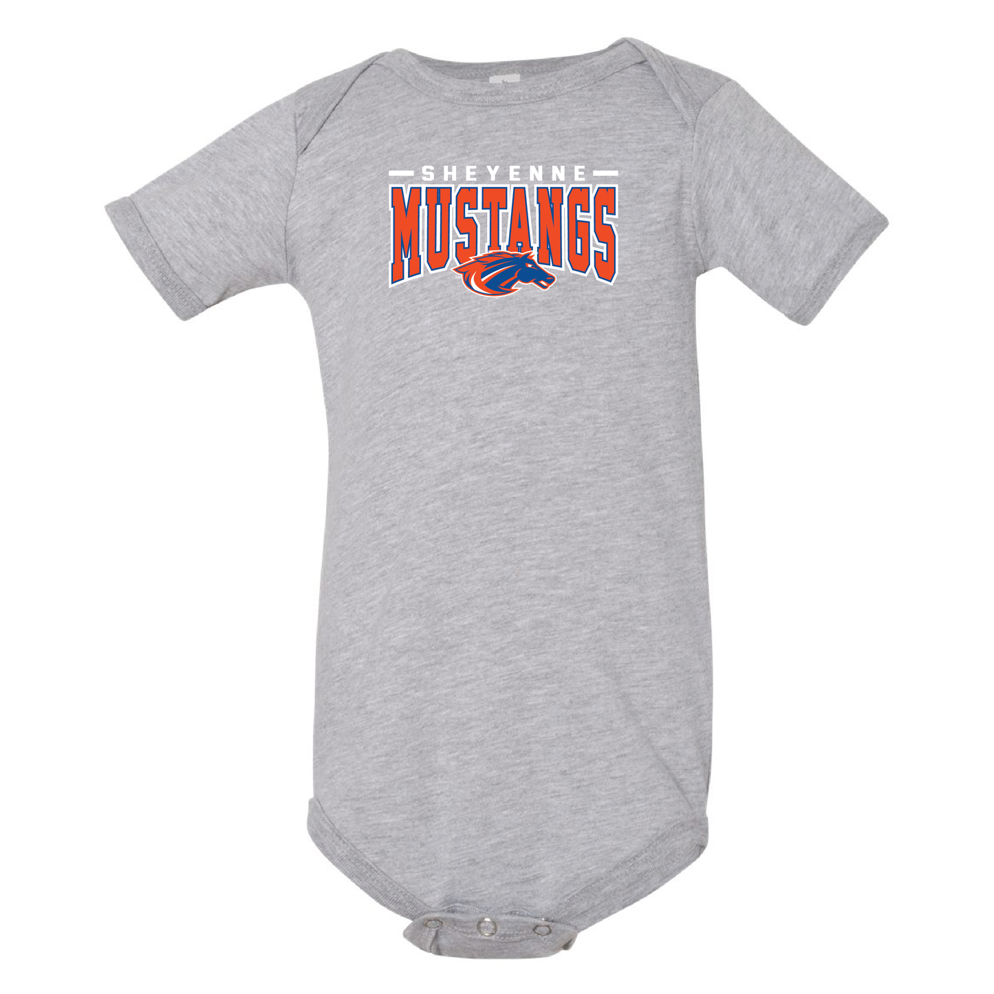 Mustangs BELLA+CANVAS® Infant Jersey Short Sleeve One Piece (100b)