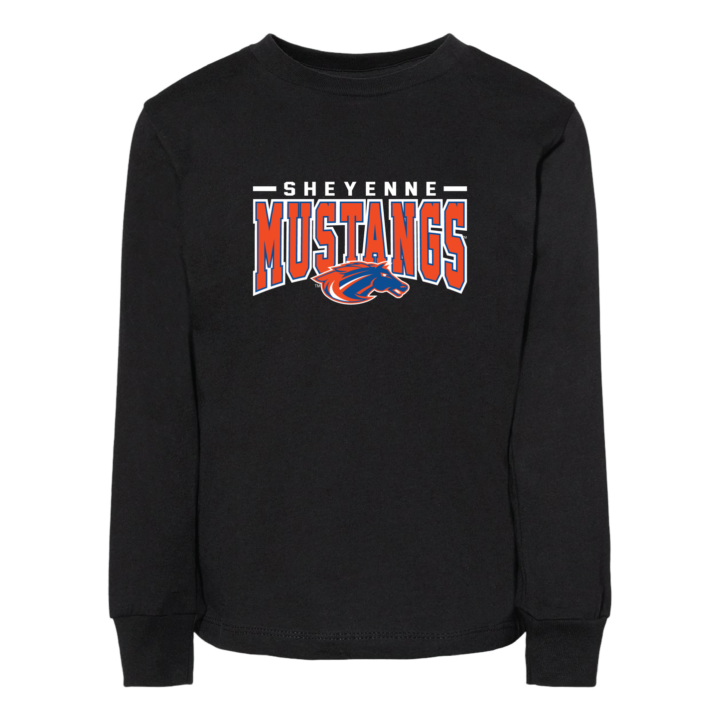 Mustangs BELLA+CANVAS® Toddler Long Sleeve Tee (3501T)