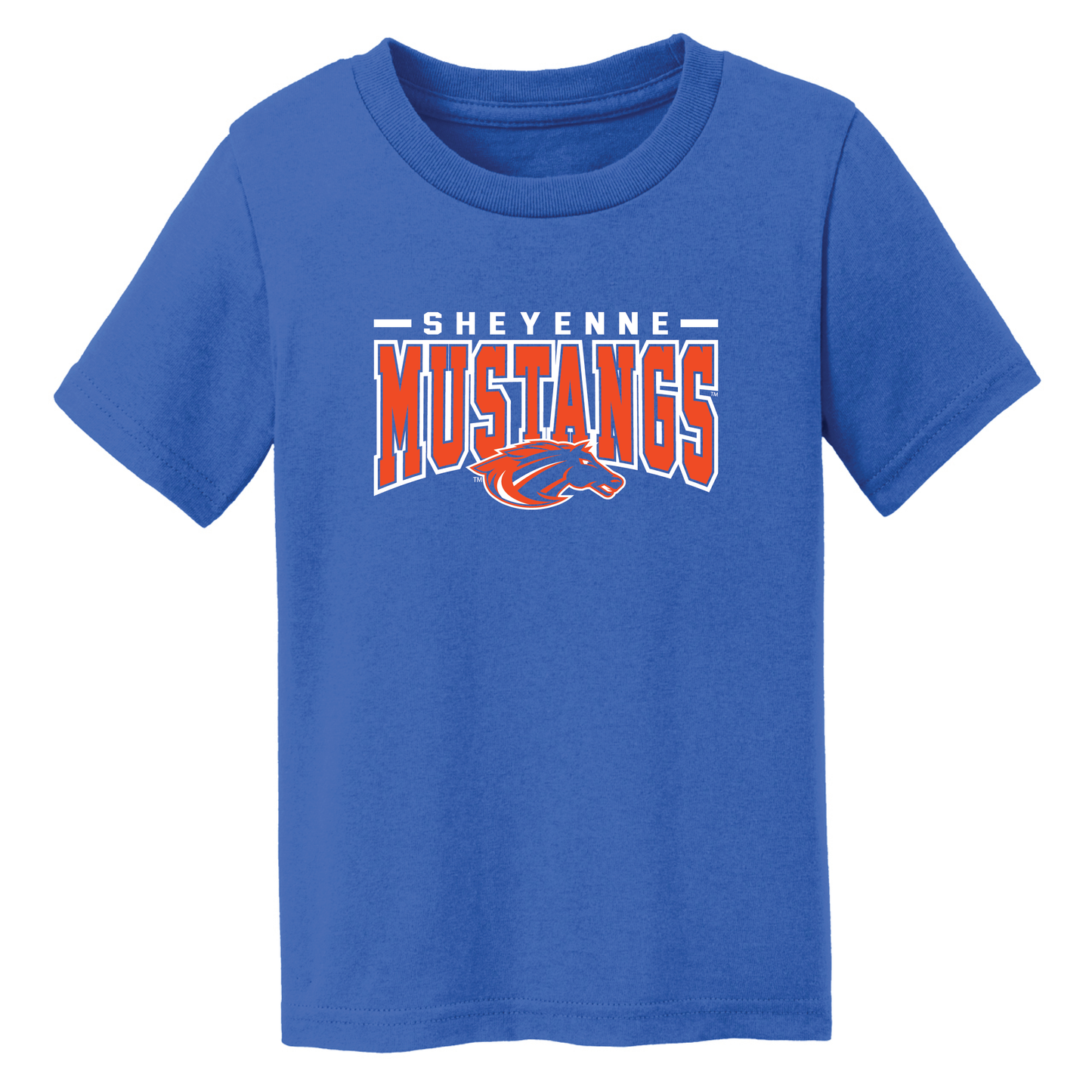 Mustangs Port & Co™ Toddler Core Cotton Tee (CAR54T)