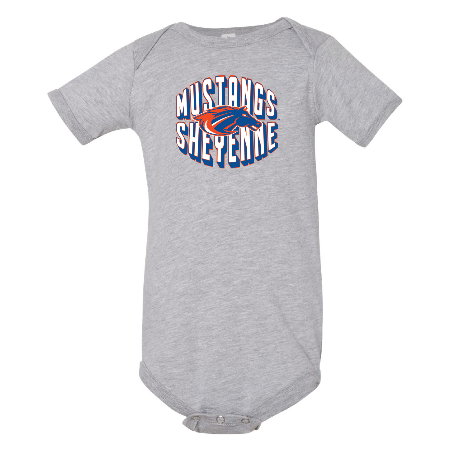 Mustangs BELLA+CANVAS® Infant Jersey Short Sleeve One Piece (100b)