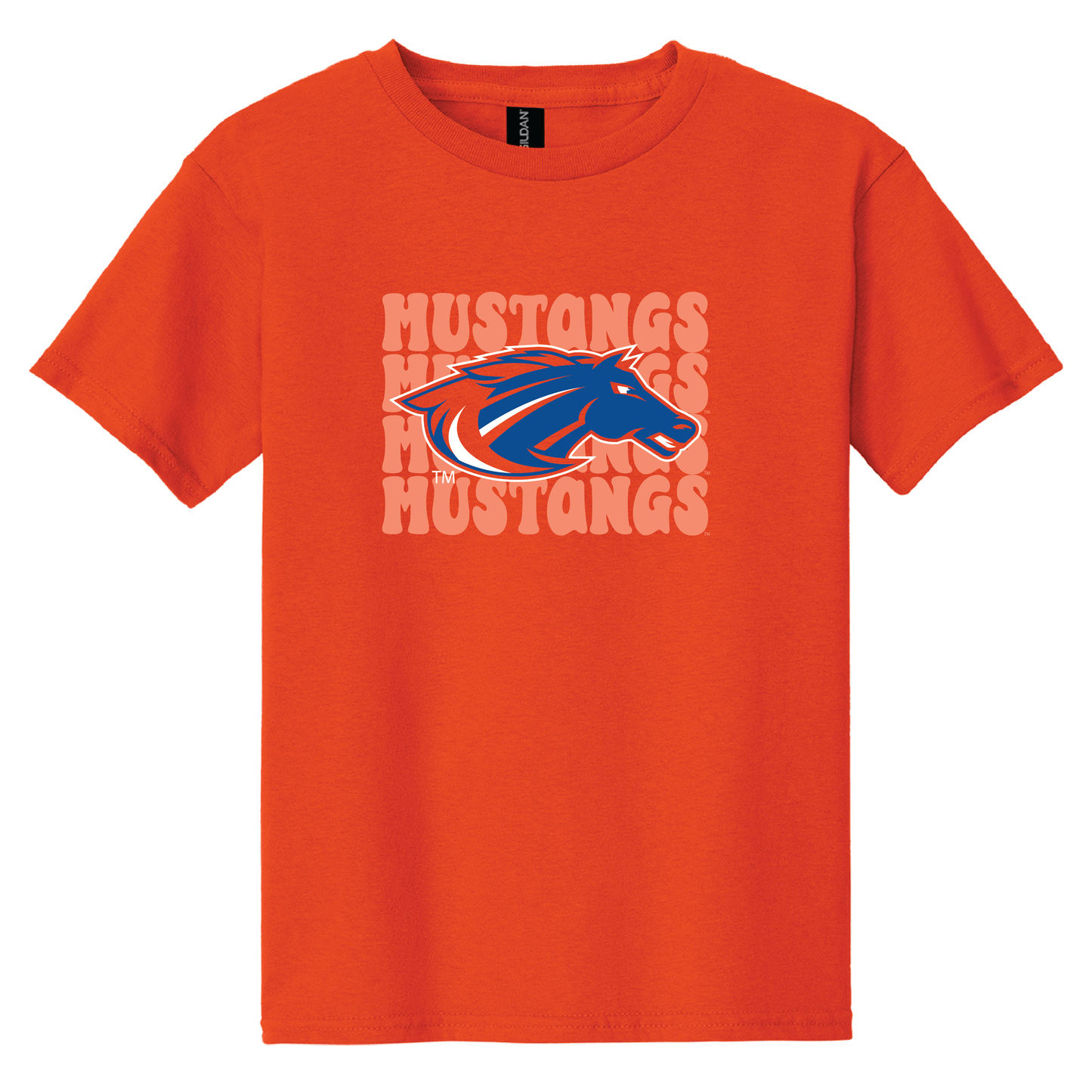 Mustangs Gildan® Youth 100% Cotton T-Shirt (5000b)