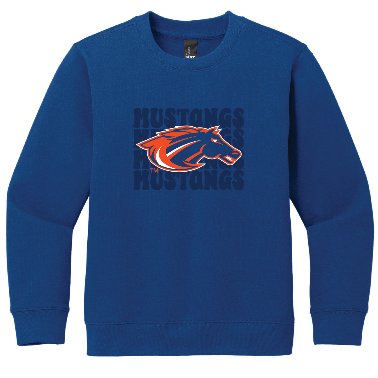 Mustangs District® Youth V.I.T.™ Fleece Crew (DT6104Y)