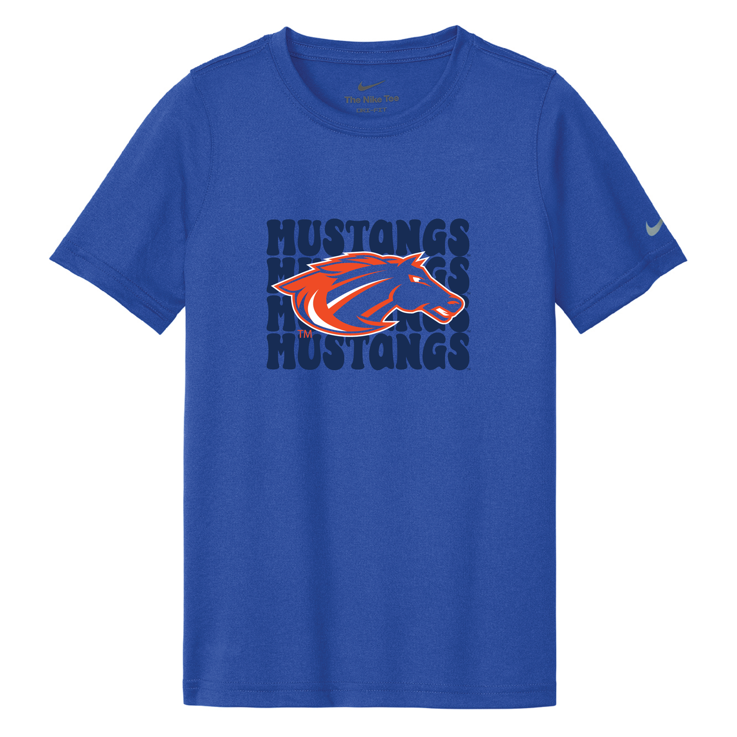 Mustangs Nike Youth Swoosh Sleeve rLegend Tee (NKDX8787)