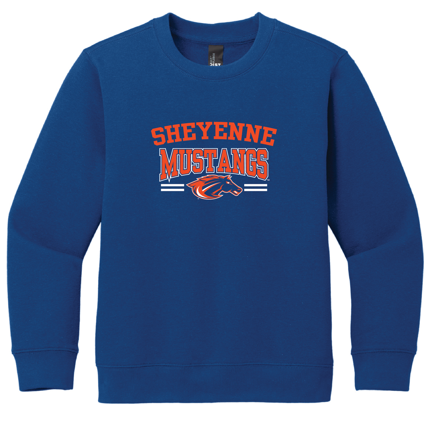 Mustangs District® Youth V.I.T.™ Fleece Crew (DT6104Y)