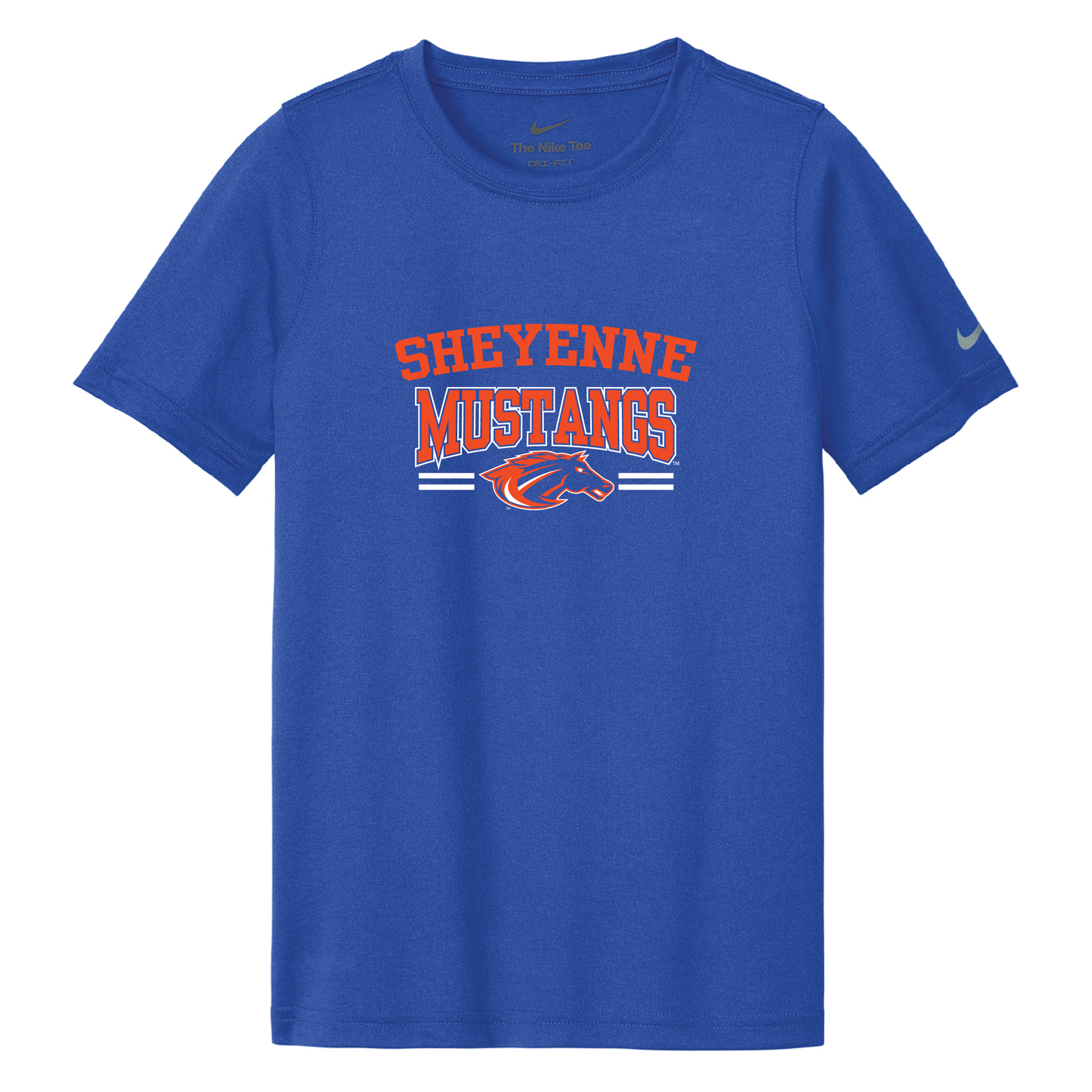 Mustangs Nike Youth Swoosh Sleeve rLegend Tee (NKDX8787)