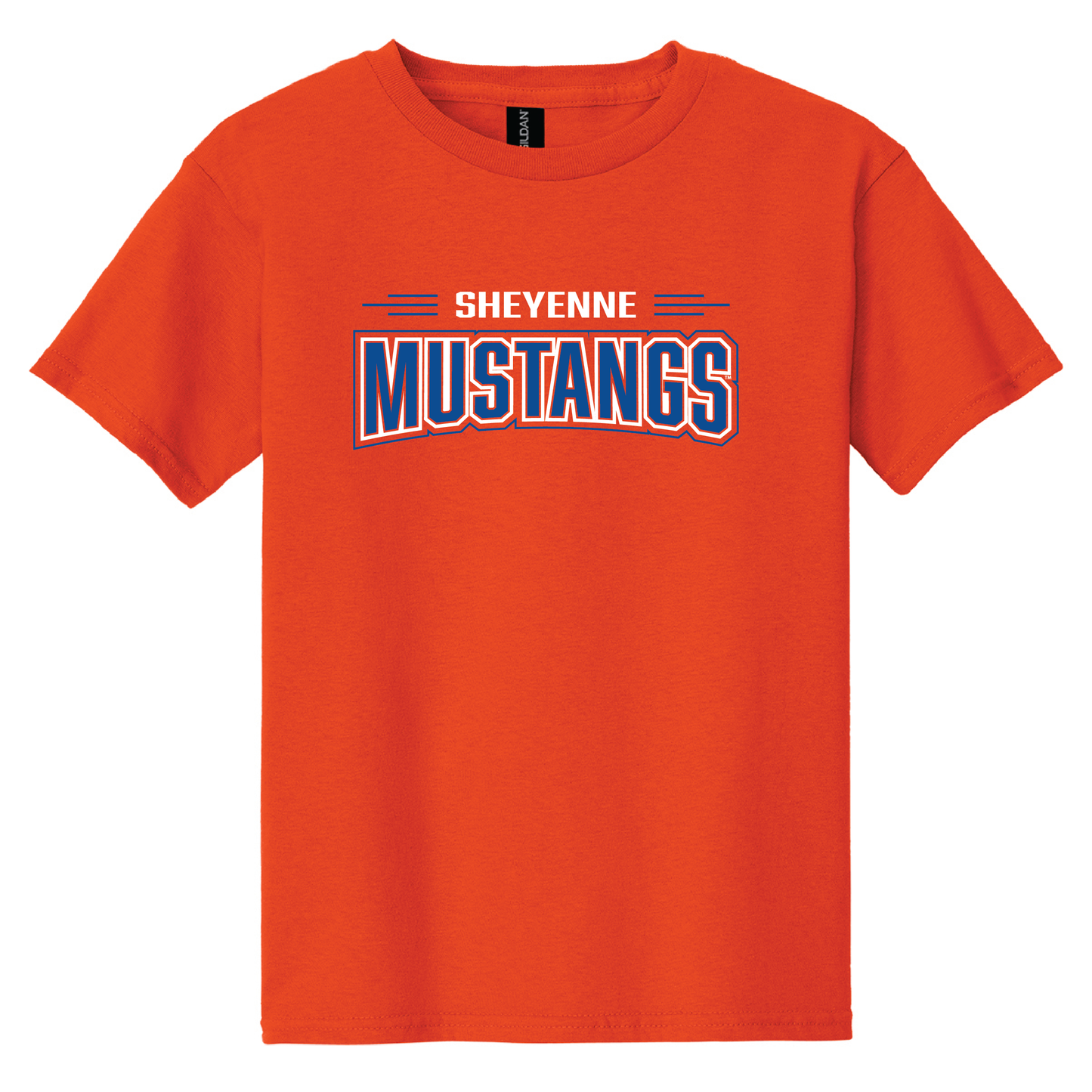 Mustangs Gildan® Youth 100% Cotton T-Shirt (5000b)