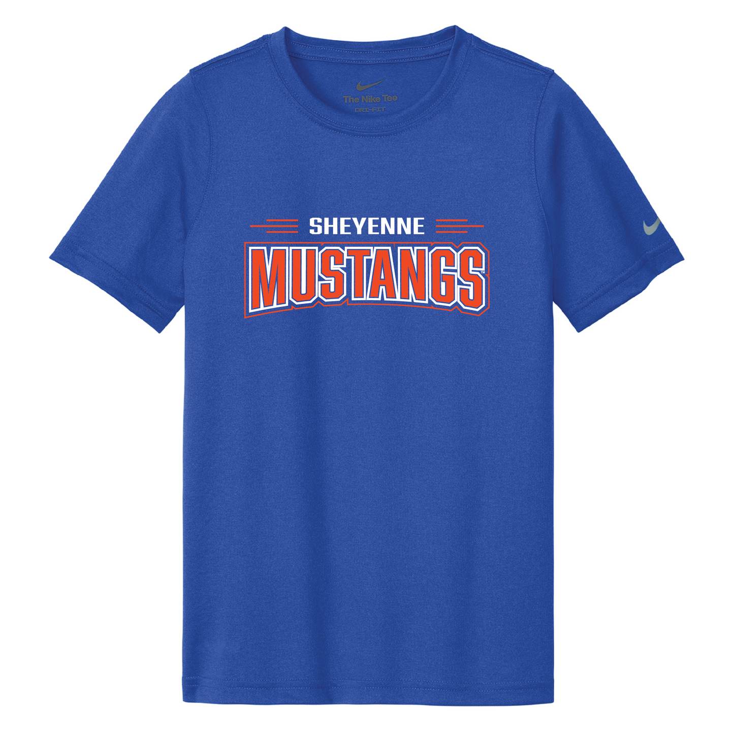 Mustangs Nike Youth Swoosh Sleeve rLegend Tee (NKDX8787)