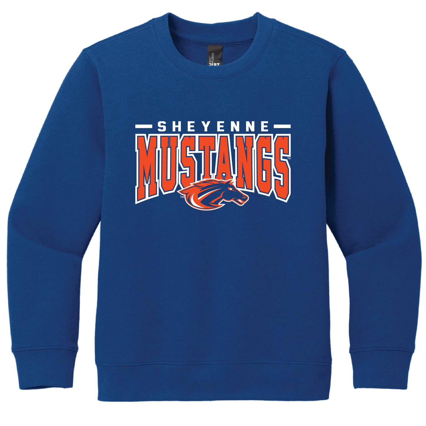 Mustangs District® Youth V.I.T.™ Fleece Crew (DT6104Y)