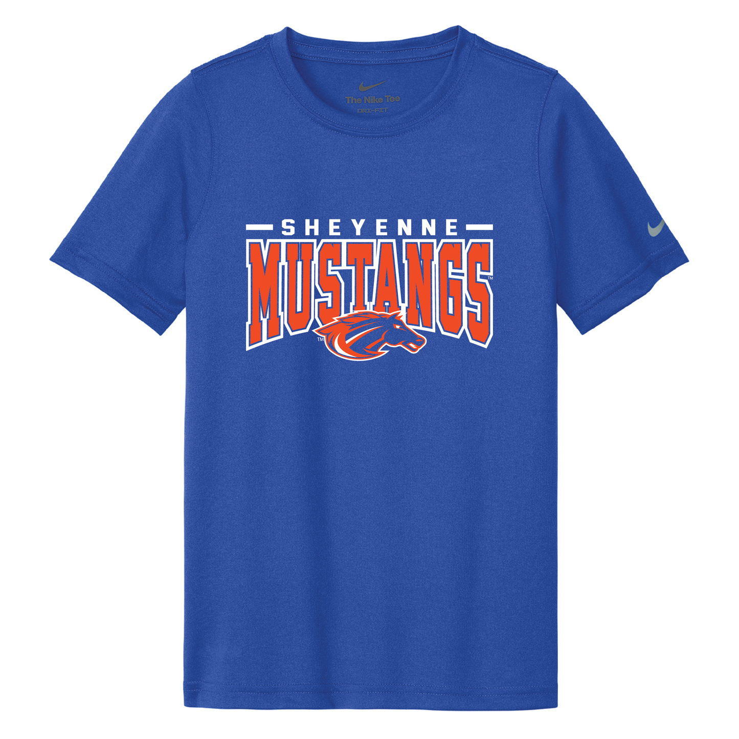 Mustangs Nike Youth Swoosh Sleeve rLegend Tee (NKDX8787)
