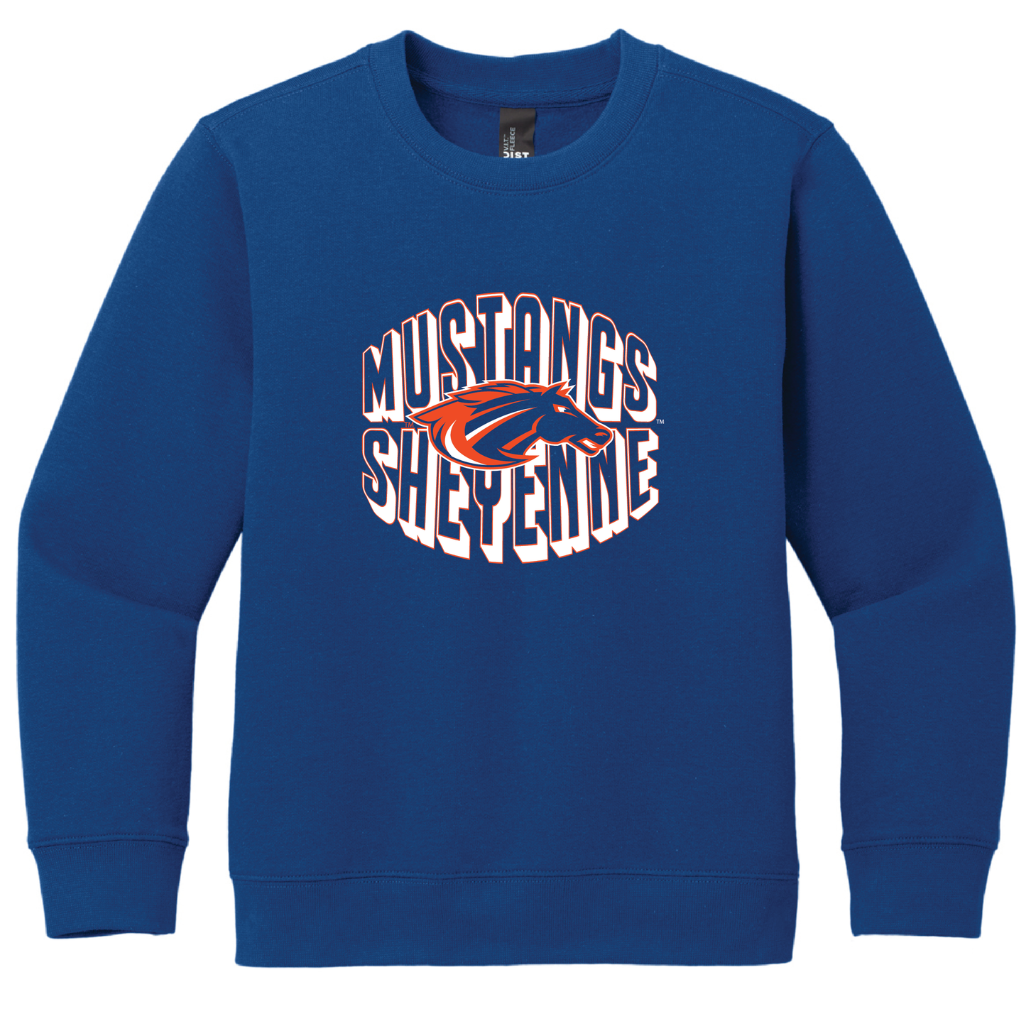 Mustangs District® Youth V.I.T.™ Fleece Crew (DT6104Y)