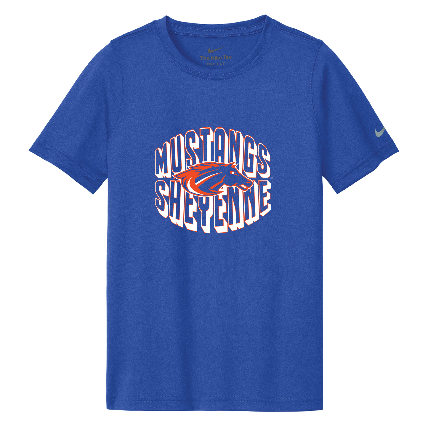 Mustangs Nike Youth Swoosh Sleeve rLegend Tee (NKDX8787)