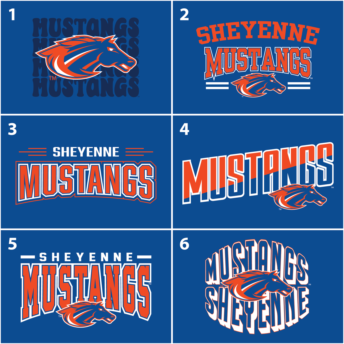 Mustangs Gildan® Youth 100% Cotton Long Sleeve T-Shirt (5400b)