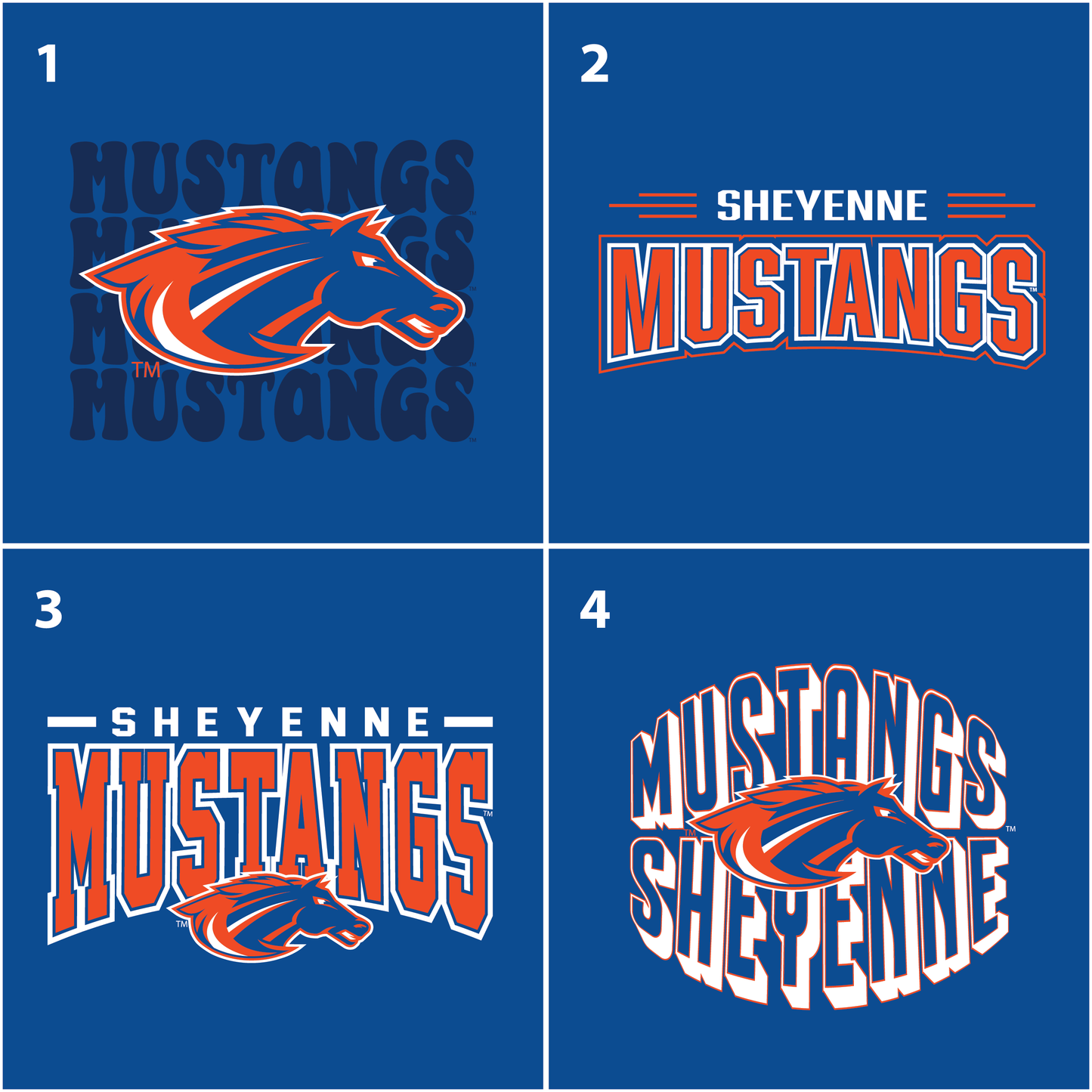 Mustangs Port & Co™ Toddler Core Cotton Tee (CAR54T)
