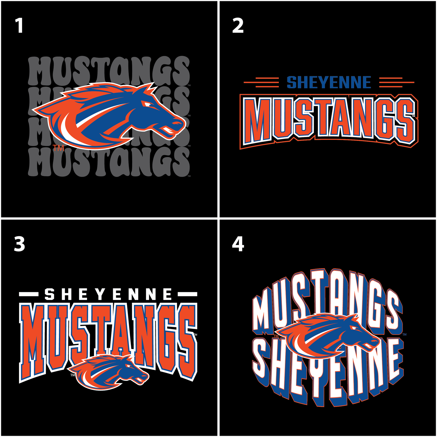 Mustangs BELLA+CANVAS® Toddler Long Sleeve Tee (3501T)