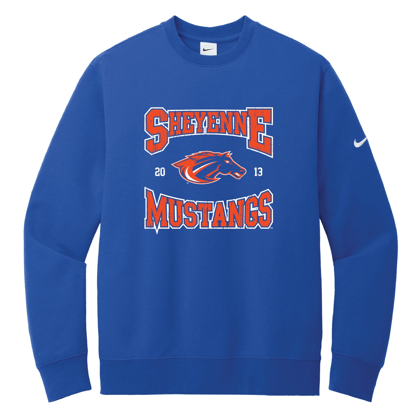 MUSTANGS NIKE FLEECE CREW 0824