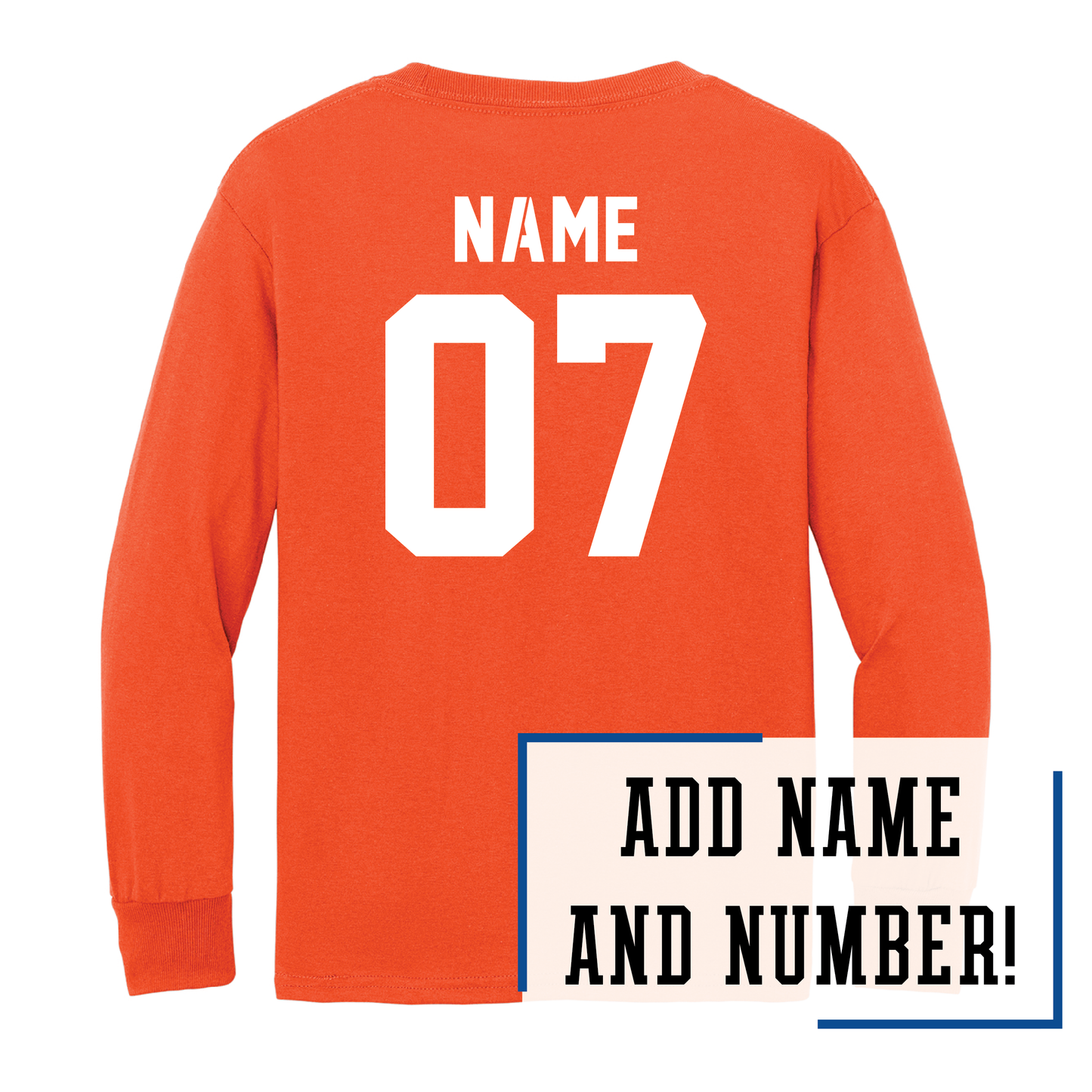Mustangs Port & Co™ Youth Long Sleeve Core Cotton Tee (PC54YLS)