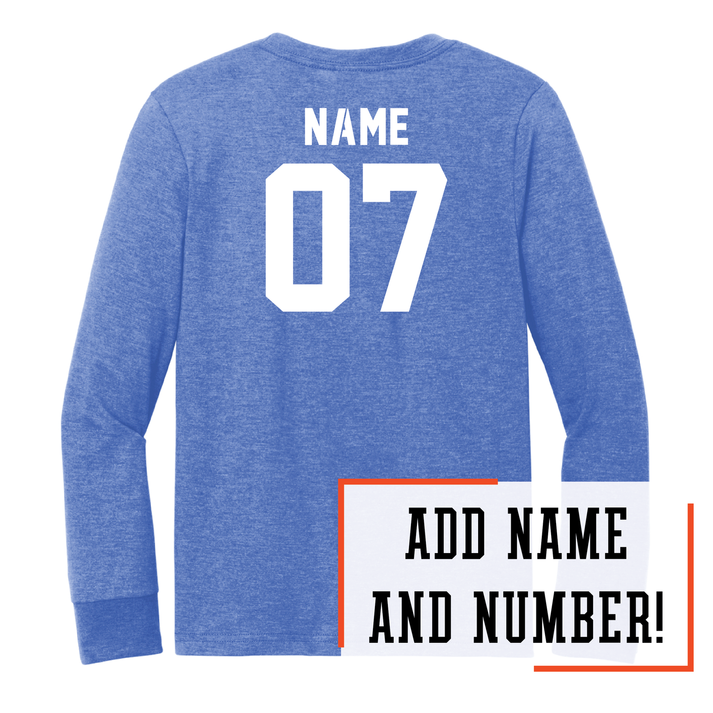 Mustangs District® Youth Perfect Tri® Long Sleeve Tee (DT132Y)