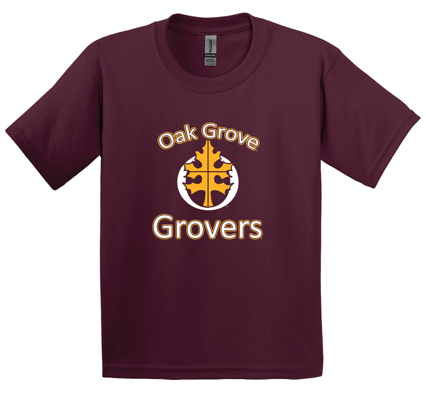 Oak Grove Gildan SS Maroon Youth Ultra Cotton T-Shirt