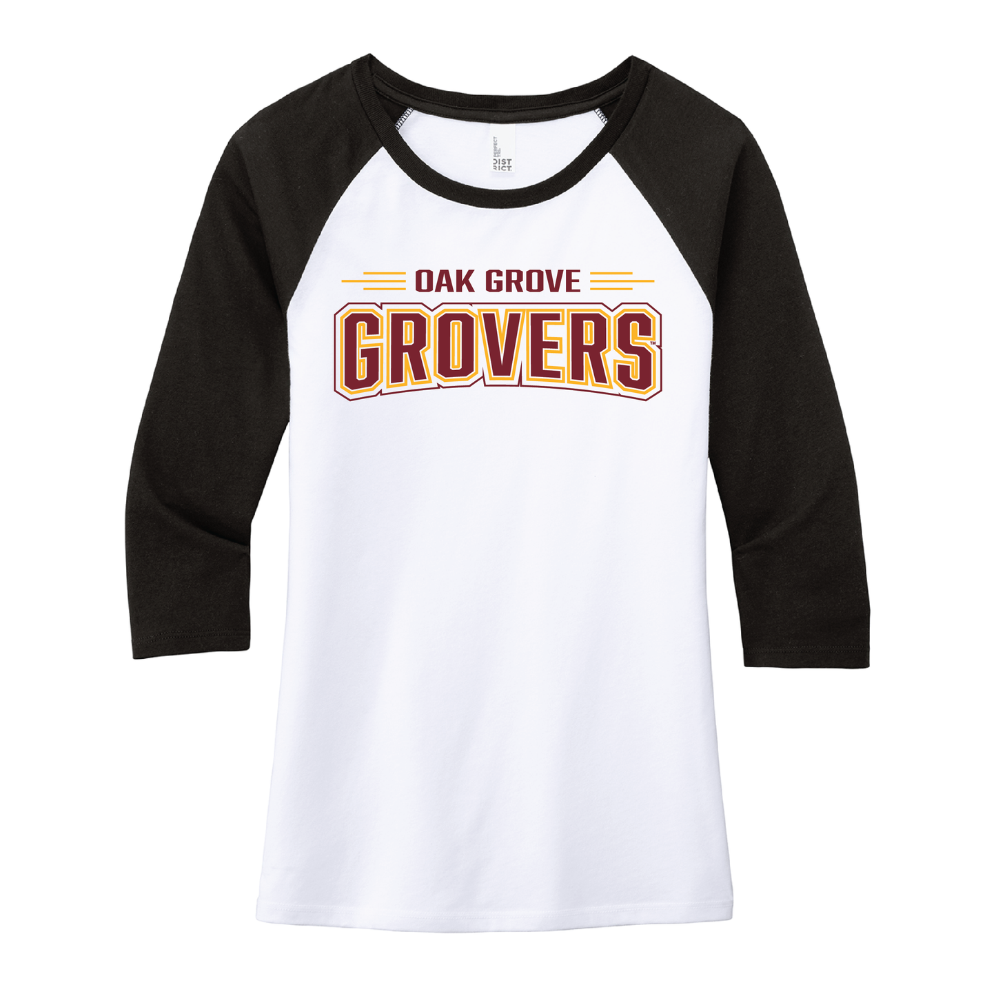 Oak Grove District® Women’s 3/4-Sleeve Raglan (DM136L)