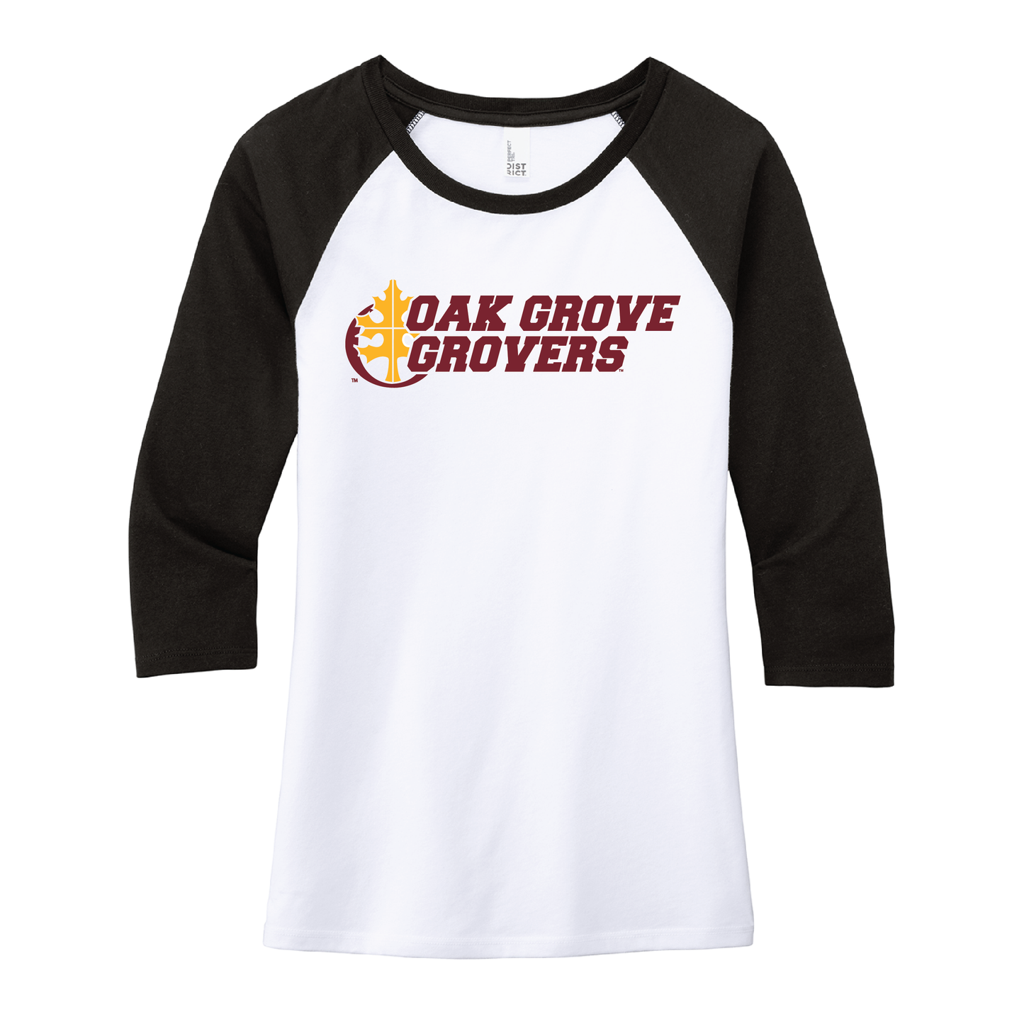Oak Grove District® Women’s 3/4-Sleeve Raglan (DM136L)