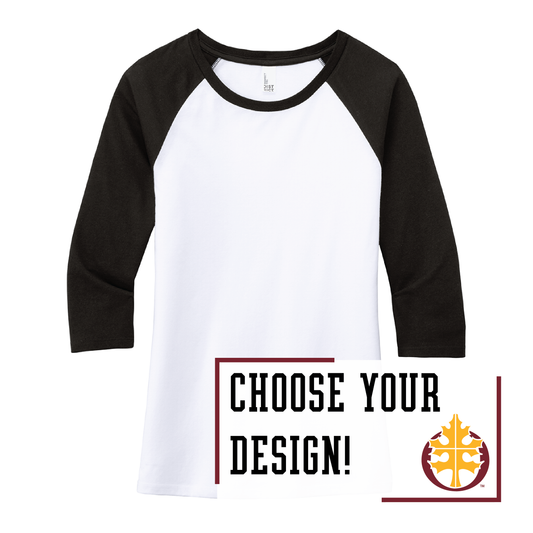 Oak Grove District® Women’s 3/4-Sleeve Raglan (DM136L)