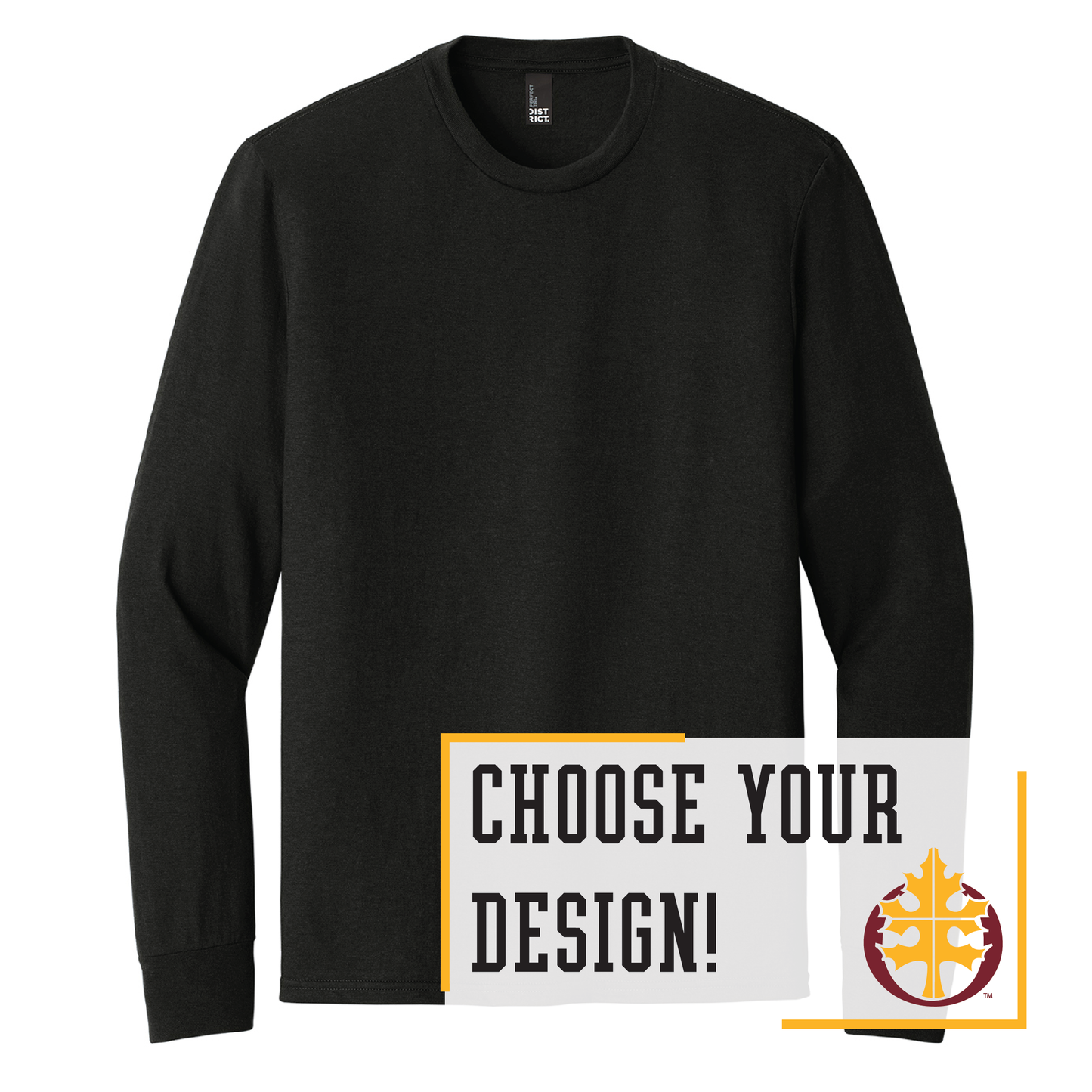 Oak Grove District® Perfect Tri® Long Sleeve Tee (DM132)