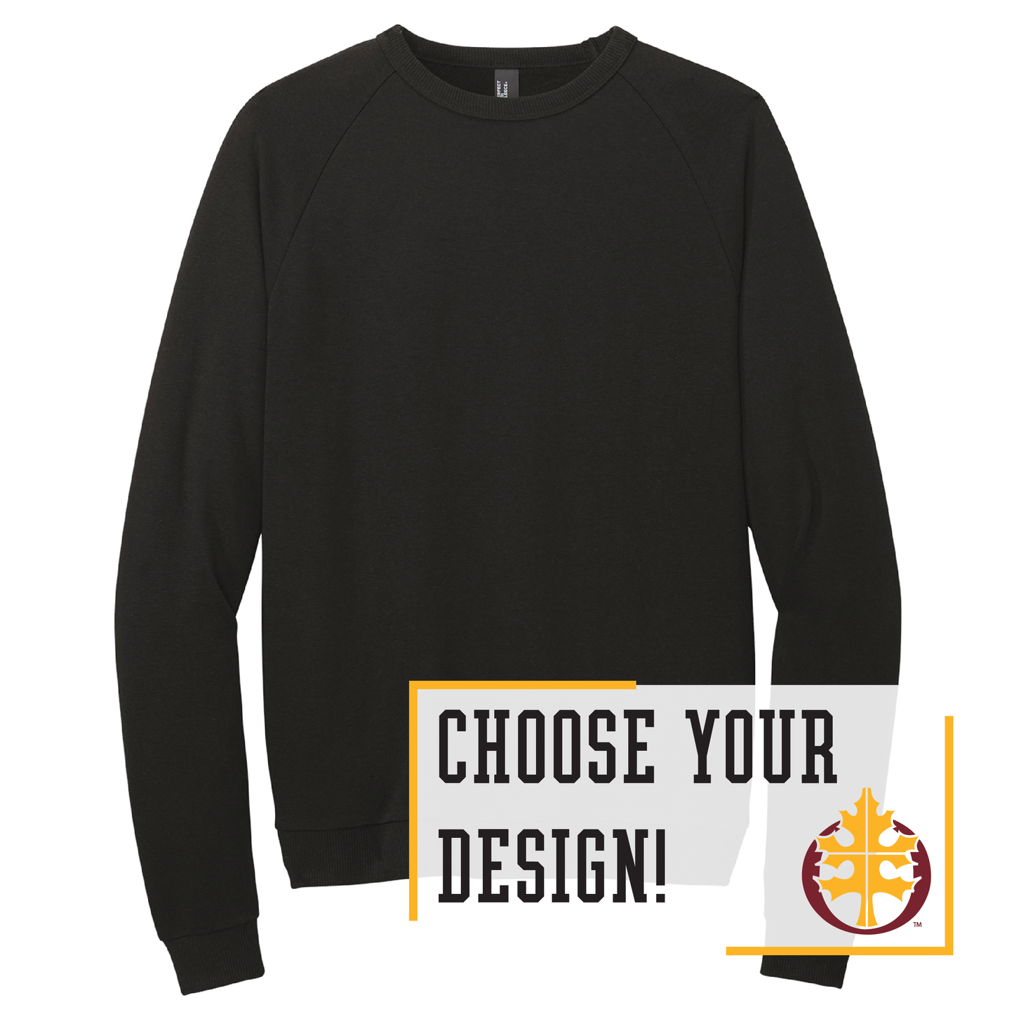 Oak Grove District® Perfect Tri® Fleece Crewneck Sweatshirt (DT1304)