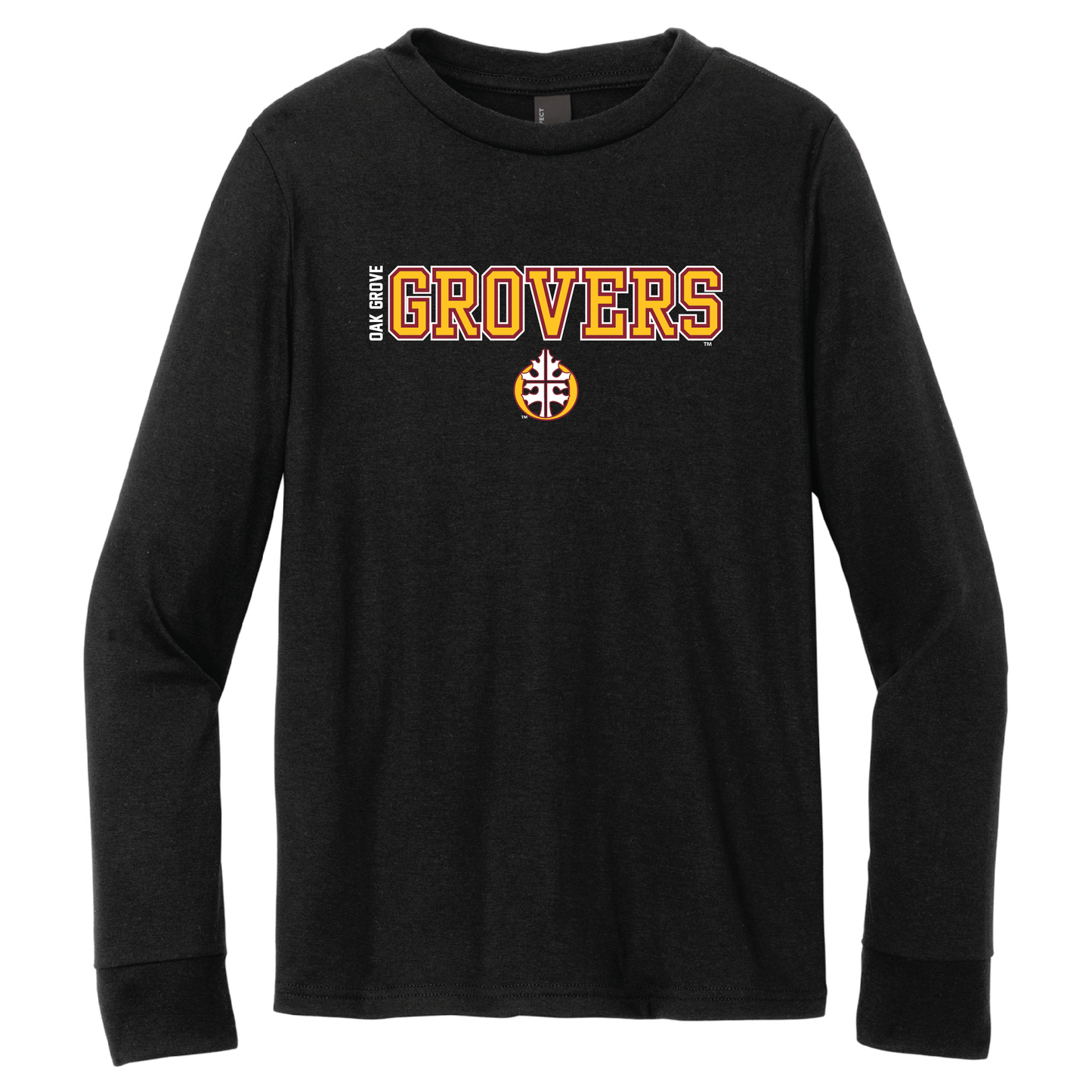 Oak Grove Black District® Youth Perfect Tri® Long Sleeve Tee (DT132Y)