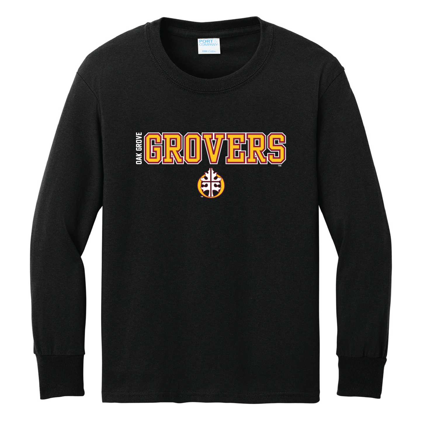 Oak Grove Port & Co™ Youth Long Sleeve Core Cotton Tee (PC54YLS)