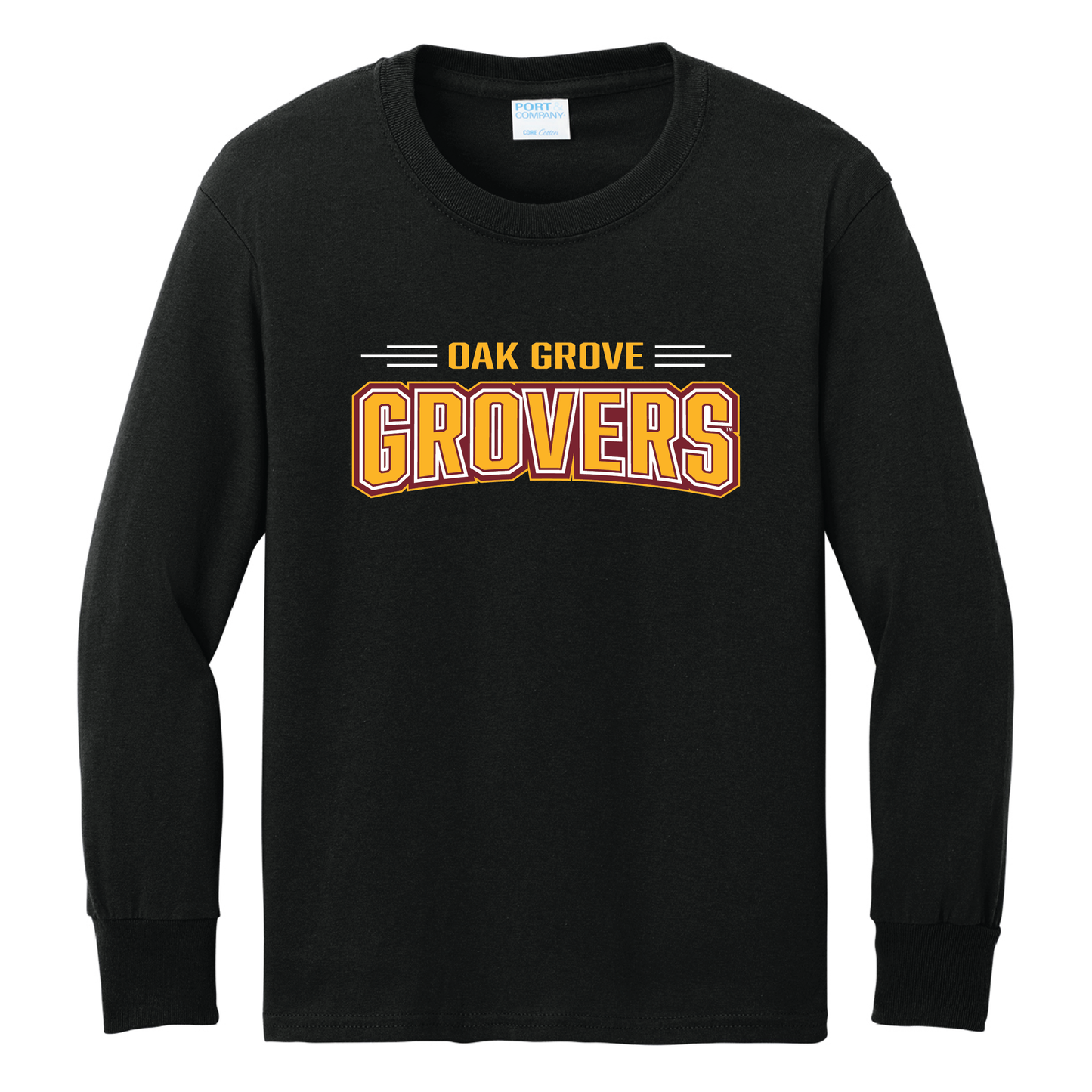 Oak Grove Port & Co™ Youth Long Sleeve Core Cotton Tee (PC54YLS)