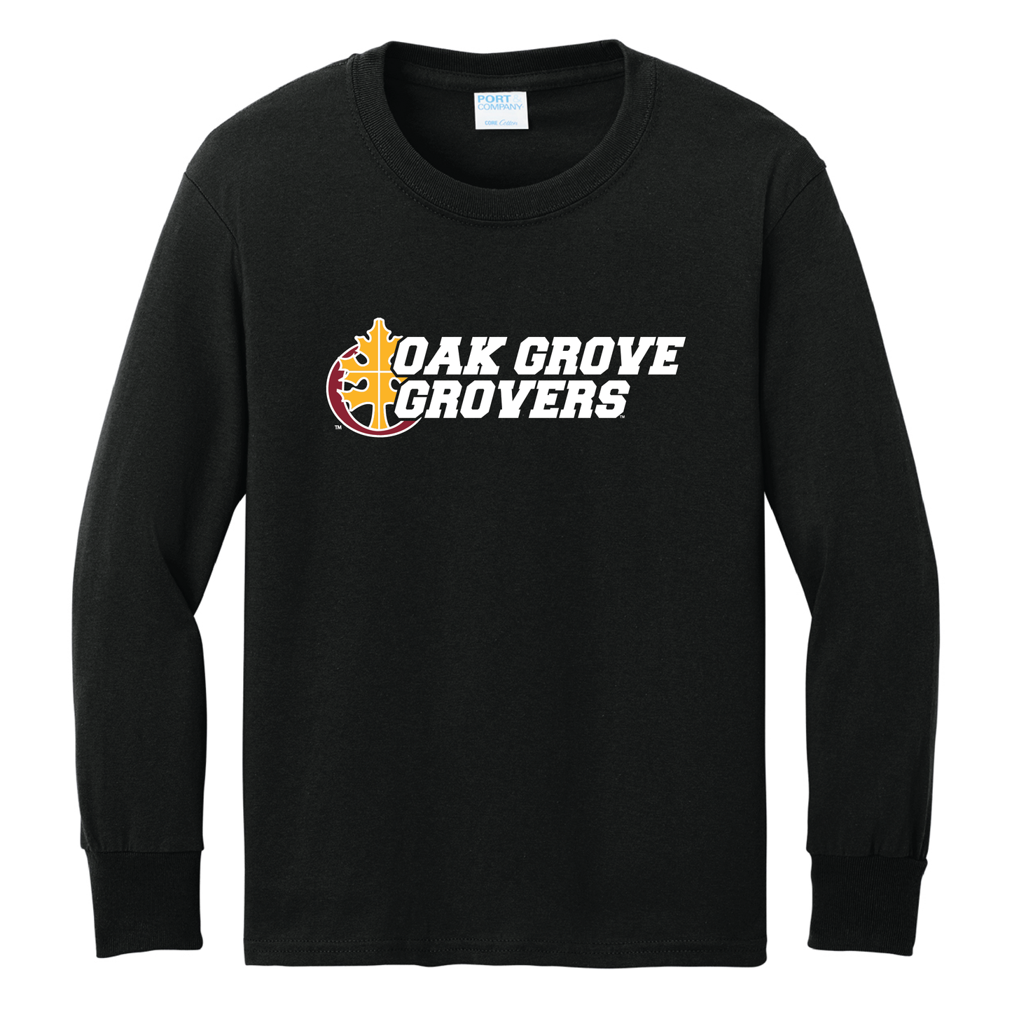 Oak Grove Port & Co™ Youth Long Sleeve Core Cotton Tee (PC54YLS)