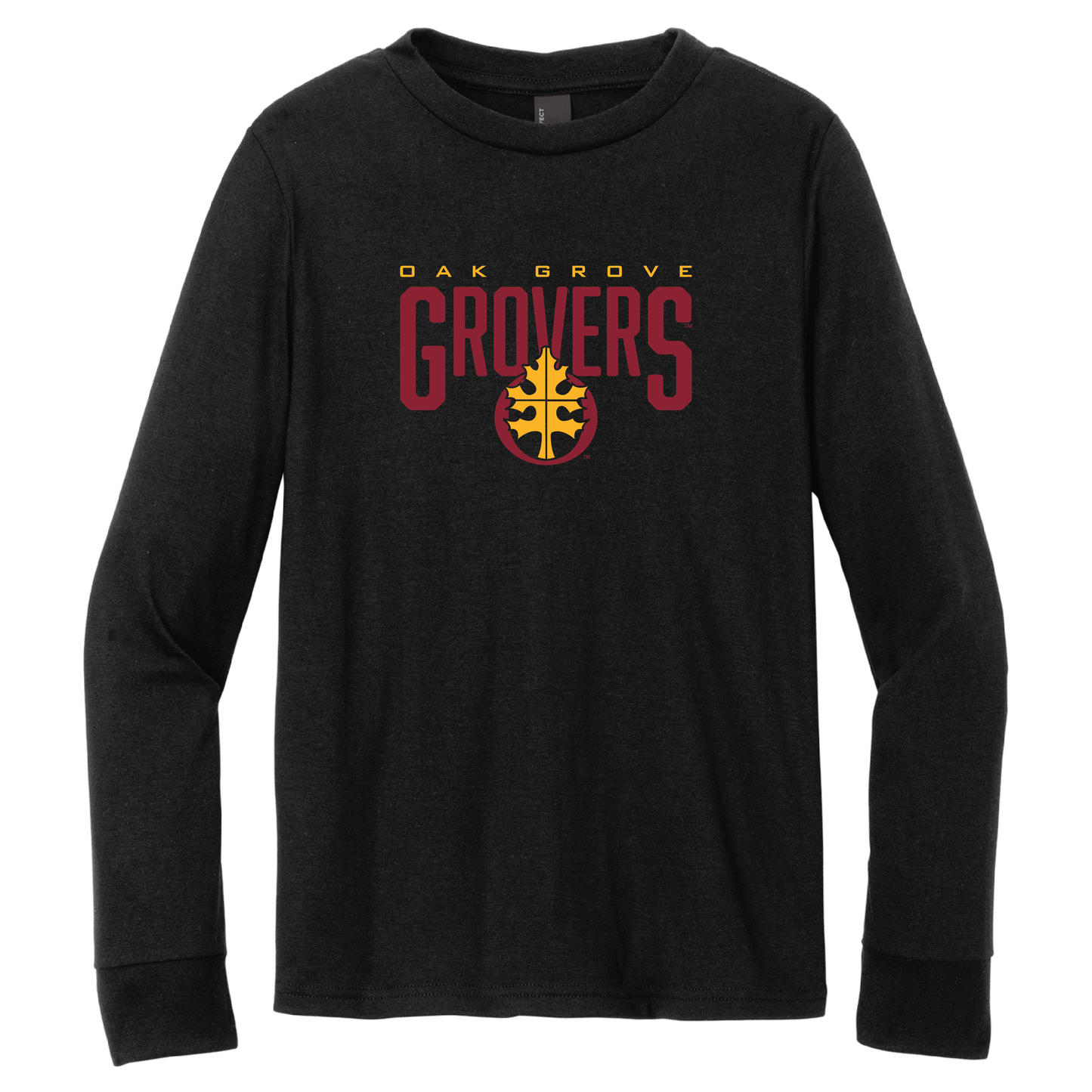 Oak Grove Black District® Youth Perfect Tri® Long Sleeve Tee (DT132Y)