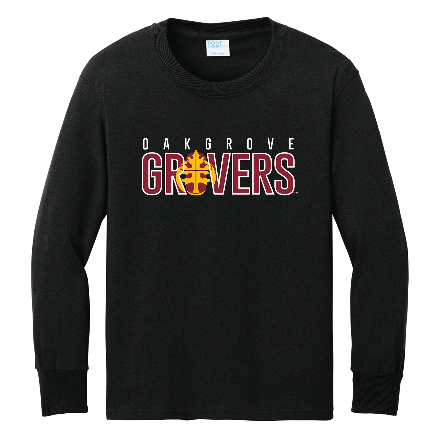 Oak Grove Port & Co™ Youth Long Sleeve Core Cotton Tee (PC54YLS)