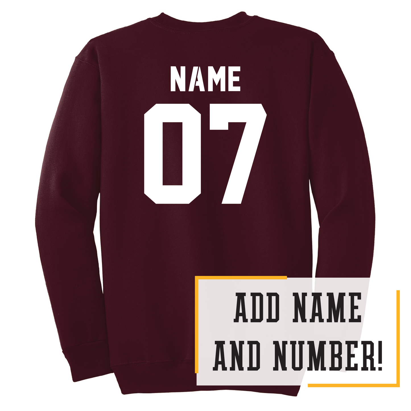 Oak Grove Maroon Port & Co™ Essential Fleece Crewneck Sweatshirt (PC90)