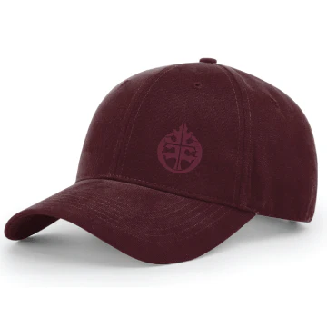 Oak Grove Casual Twill Maroon Cap