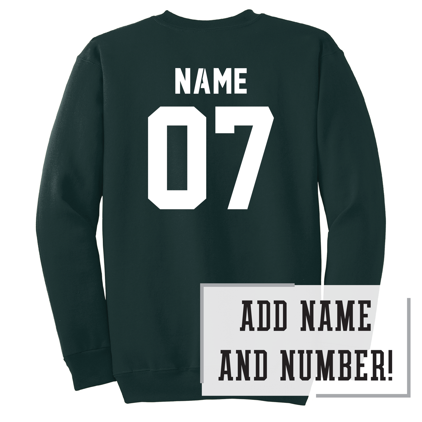 Packers Dark Green Port & Co™ Essential Fleece Crewneck Sweatshirt (PC90)